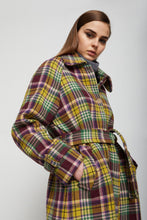 Load image into Gallery viewer, otto-d-ame-tartan-coat-with-belt-bowns-cambridge

