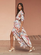 Load image into Gallery viewer, L'agence Cameron Postcard Print Shirt Dress
