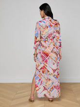 Load image into Gallery viewer, L'agence Cameron Postcard Print Shirt Dress
