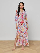 Load image into Gallery viewer, L'agence Cameron Postcard Print Shirt Dress
