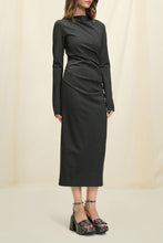 Load image into Gallery viewer, Dorothee Schumacher Emotional Essence II Charcoal Grey Dress
