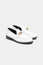 Load image into Gallery viewer, Dorothee Schumacher Modern Shine White Loafer
