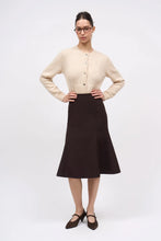 Load image into Gallery viewer, Paul &amp; Joe ALBALA flared midi skirt in wool cady
