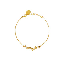 Load image into Gallery viewer, Alex Monroe Forget Me Not Gold Plated Bracelet
