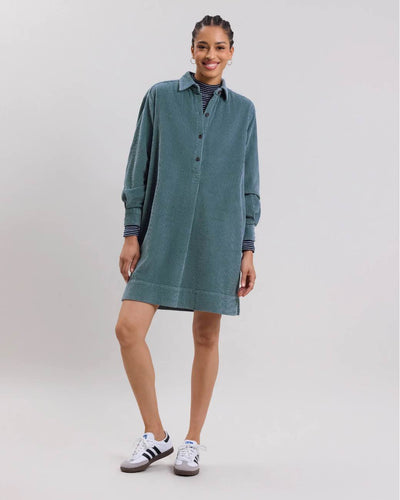 Hartford-Rodwell-Women-s-Blue-Corduroy-Dress