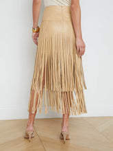 Load image into Gallery viewer, L-Agence-Women-s-Karolina-Fringe-Skirt
