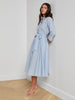 L'Agence Women's Ralphie Midi Dress in Light Blue