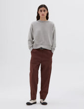 Load image into Gallery viewer, Margaret Howell MHL. Women&#39;s Flatlock Guernsey in Light Grey Cotton
