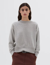 Load image into Gallery viewer, Margaret Howell MHL. Women&#39;s Flatlock Guernsey in Light Grey Cotton
