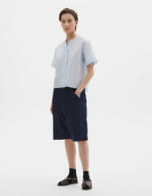 Load image into Gallery viewer, Margaret Howell Pale Blue Collarless Shirt

