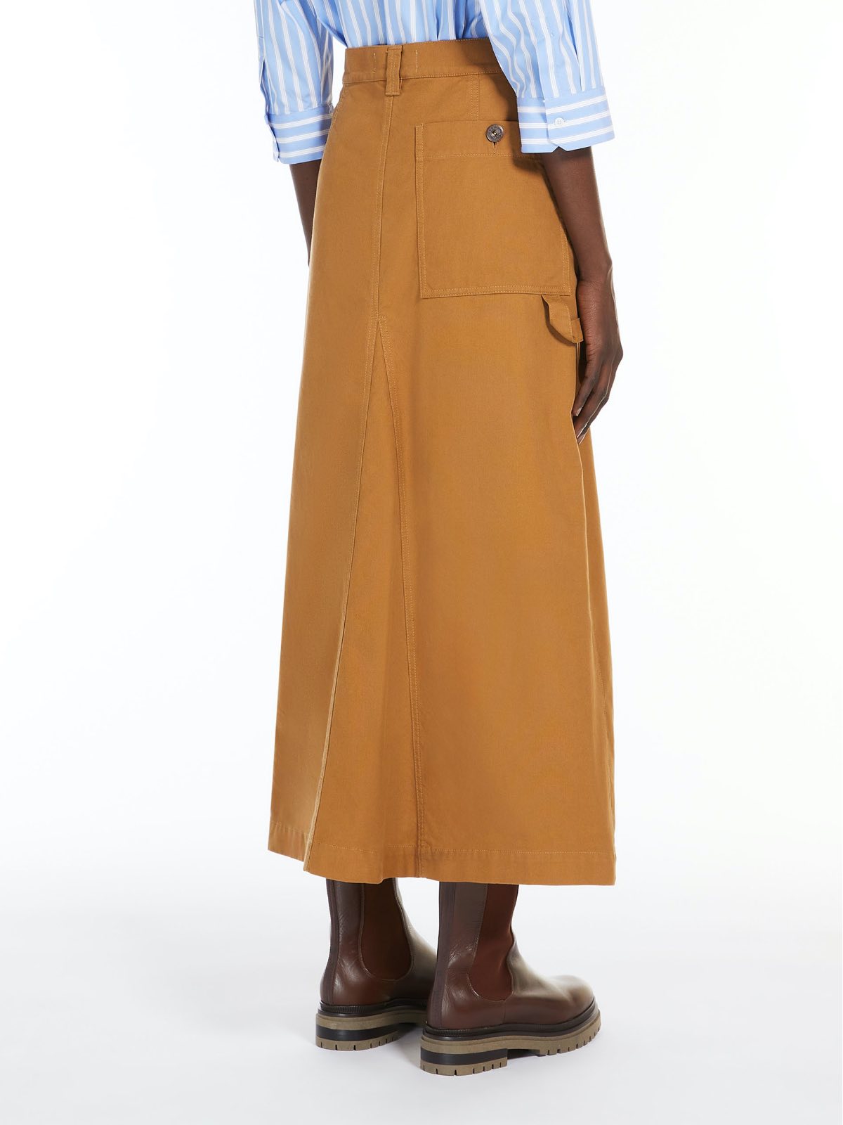 MaxMara Weekend Quincy Women's Long Canvas Skirt – bowns