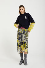 Load image into Gallery viewer, ottod-ame-printed-viscose-skirt-bowns
