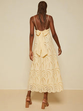 Load image into Gallery viewer, Otto-d-Ame-Broderie-Anglaise-long-Dress-with-Bow
