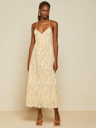 Otto-d-Ame-Broderie-Anglaise-long-Dress-with-Bow