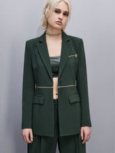 Load image into Gallery viewer, Patrizia-Pepe-Essential-Jacket-with-Zipper-Tuscany-Green
