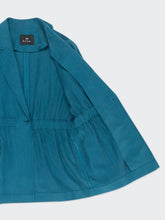 Load image into Gallery viewer, Paul-Smith-Teal-Elasticated-Waist-Blazer-W2R-349J-M31179-46
