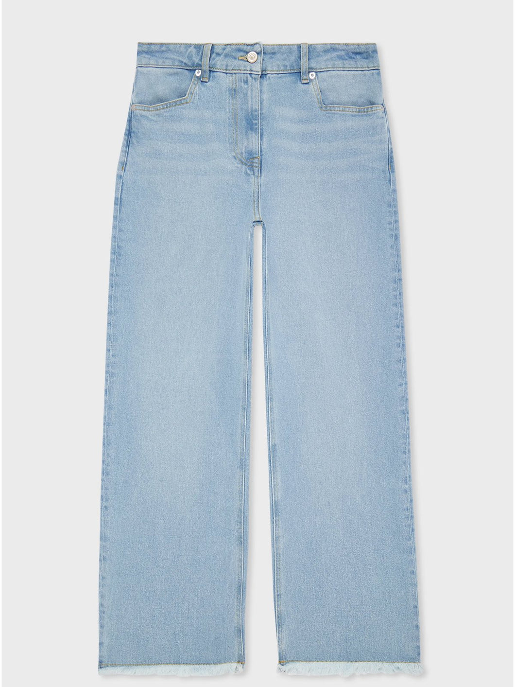 Paul-Smith-Wide-Leg-Jeans-With-Frayed-Hem