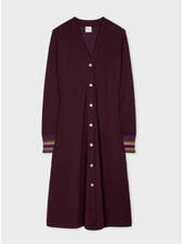 Load image into Gallery viewer, Paul-Smith-Women-s-Aubergine-jersey-Shirt-Dress
