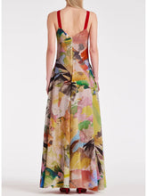 Load image into Gallery viewer, Paul-Smith-Womens-Floral-Collage-Silk-Halterneck-Dress
