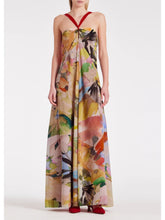 Load image into Gallery viewer, Paul-Smith-Womens-Floral-Collage-Silk-Halterneck-Dress
