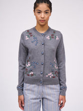 Load image into Gallery viewer, Paul-and-Joe-Women_s-MAUPASSANT-Embroidered-Merino-Short-Cardigan
