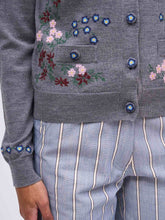 Load image into Gallery viewer, Paul-and-Joe-Women_s-MAUPASSANT-Embroidered-Merino-Short-Cardigan
