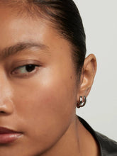 Load image into Gallery viewer, PdPaola-Duke-Silver-Hoops
