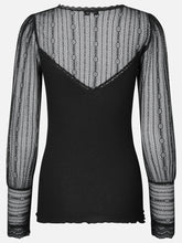 Load image into Gallery viewer, Rosemunde Long Sleeved Fine Lace Blouse
