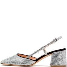 Load image into Gallery viewer, Rupert Sanderson Otranto Silver Lady Mary Janes
