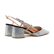 Load image into Gallery viewer, Rupert Sanderson Otranto Silver Lady Mary Janes
