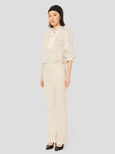 Load image into Gallery viewer, Tara-Jarmon-Peyton-Ecru-Double-Canvas-Pants

