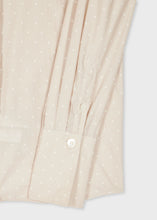 Load image into Gallery viewer, paul-smith-womens-sand-polka-dot-cotton-poplin-relaxed-fit-shirt
