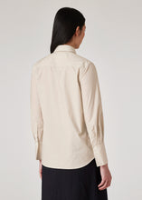 Load image into Gallery viewer, paul-smith-womens-sand-polka-dot-cotton-poplin-relaxed-fit-shirt
