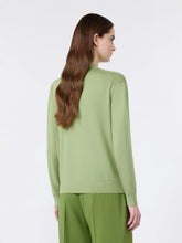 Load image into Gallery viewer, WE5346036106004-e-weekend-by-maxmara-wkdtorre-womens-wool-silk-and-cashmere-v-neck-cardigan-green
