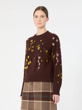 Load image into Gallery viewer, WE5366126206001-a-weekend-by-maxmara-wkdrafia-embroidered-wool-sweater-dark-brown
