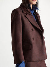 Load image into Gallery viewer, dorothee-schumacher-womens-casual-attraction-jacket-in-cinnamon-tweed
