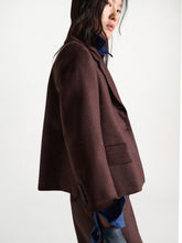 Load image into Gallery viewer, dorothee-schumacher-womens-casual-attraction-jacket-in-cinnamon-tweed
