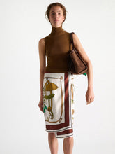 Load image into Gallery viewer, dorothee-schumacher-womens-cosmic-funghi-skirt-in-brown-ribbon-scarf
