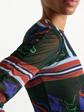 Load image into Gallery viewer, Dorothee Schumacher Women's COSMIC FUNGHI Top in Colourful Ribbon Scarf
