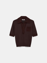 Load image into Gallery viewer, dorothee-schumacher-womens-merino-romance-pullover-in-dark-chocolate
