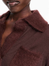 Load image into Gallery viewer, dorothee-schumacher-womens-merino-romance-pullover-in-dark-chocolate
