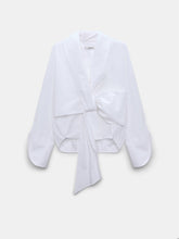 Load image into Gallery viewer, dorothee-schumacher-womens-poplin-power-blouse-in-pure-white

