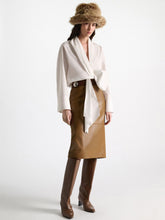 Load image into Gallery viewer, dorothee-schumacher-womens-poplin-power-blouse-in-pure-white
