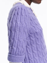 Load image into Gallery viewer, dorothee-schumacher-womens-sheer-softness-pullover-in-hyacinth
