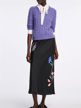 Load image into Gallery viewer, dorothee-schumacher-womens-sheer-softness-pullover-in-hyacinth

