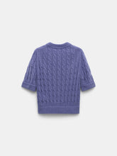 Load image into Gallery viewer, dorothee-schumacher-womens-sheer-softness-pullover-in-hyacinth
