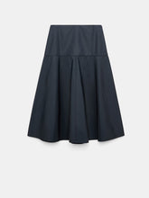 Load image into Gallery viewer, dorothee-schumacher-womens-sporty-elegance-skirt-in-midnight-navy
