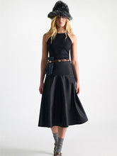 Load image into Gallery viewer, dorothee-schumacher-womens-sporty-elegance-skirt-in-midnight-navy
