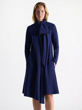 Load image into Gallery viewer, dorothee-schumacher-womens-statement-drape-dress-in-ocean-blue
