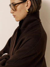 Load image into Gallery viewer, hartford-valor-womens-vincenzo-chocolate-double-faced-wool-coat
